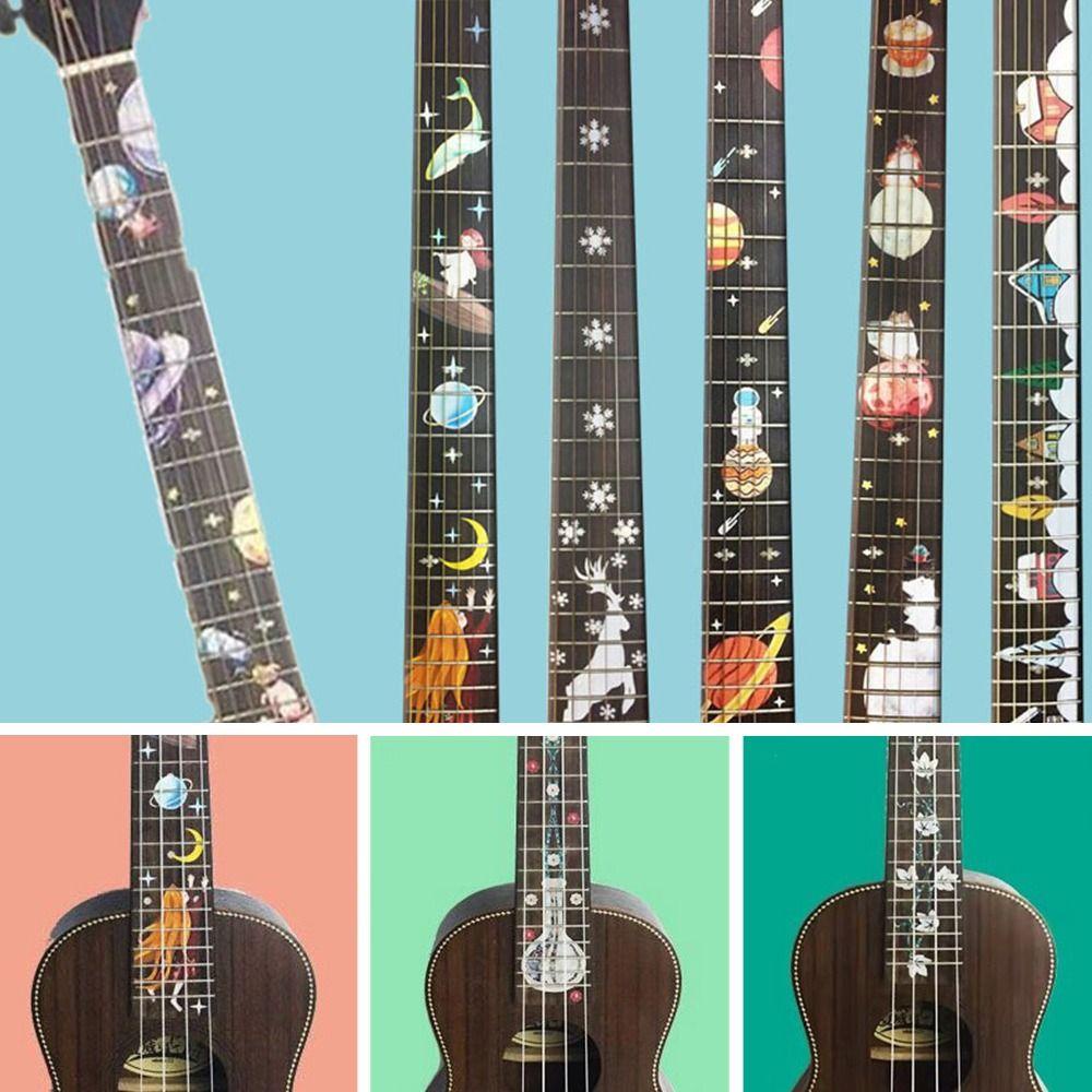 Miếng Dán Trang Trí Phím Đàn Guitar Điện Hình Chữ Thập Chất Lượng Cao