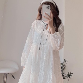 Váy babydoll ren 2 lớp - titto closet