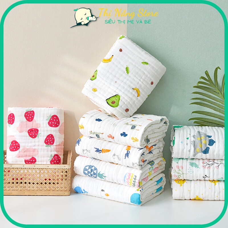 (CHỌN MẪU) Khăn Xô Tắm Đa Năng 6 Lớp Sợi Tre Xuất Nhật Cho Bé Sơ Sinh Mềm Mịn Thị Nắng Store