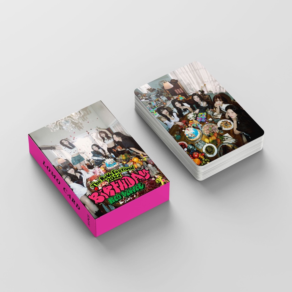 Red Velvet Album Birthday Photocard The ReVe Festival 2022  Lomo Card 54pcs/box