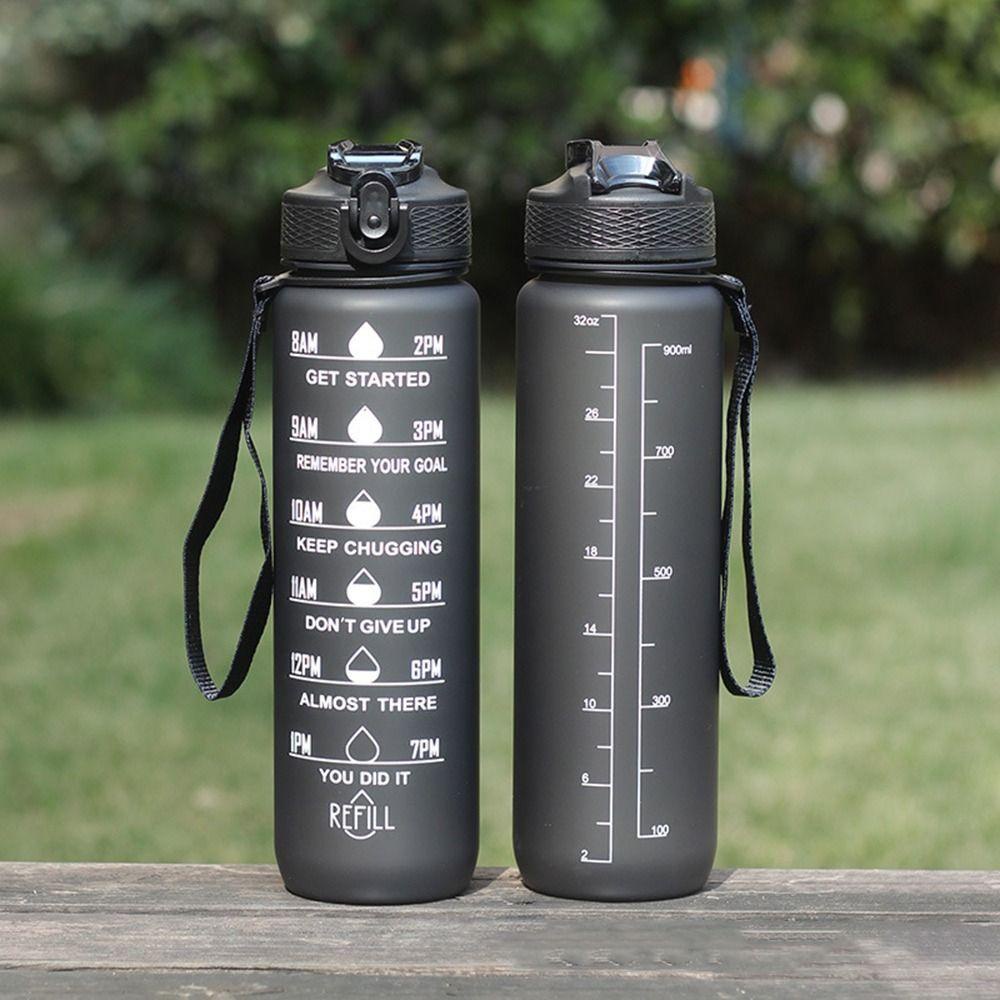 KUNHEV Bình Nước 1000ML Nhỏ Gọn Màu Sắc Gradient Chống Rò Rỉ Tiện Dụng