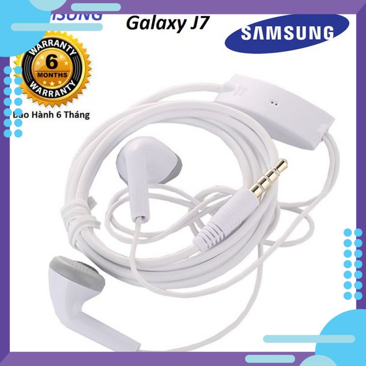 Tai nghe cho điện thoại Samsung J7 Pro chất lượng âm thanh stereo với âm bass mạnh mẽ Zin theo máy