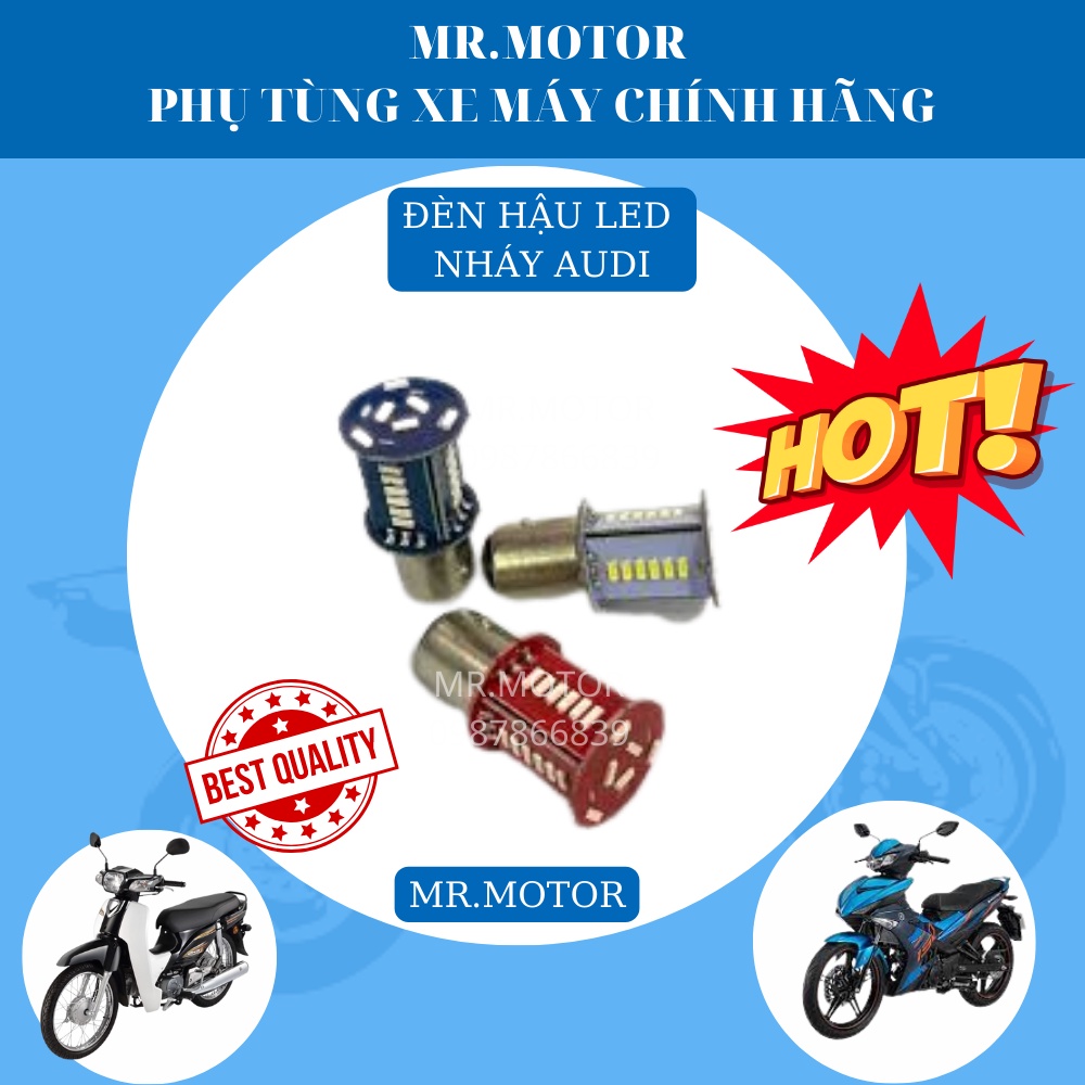 Đèn led hậu xe máy, led nháy audi, chớp đuổi chính hãng