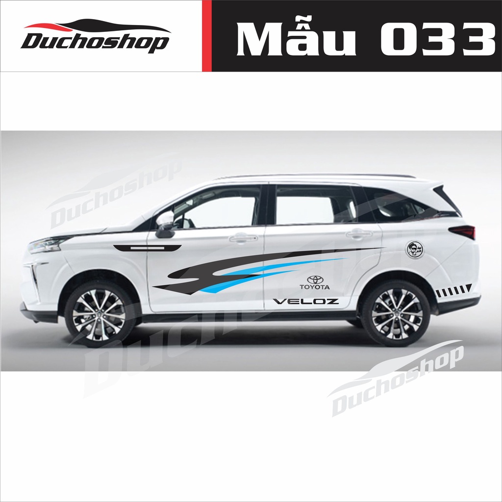 Tem dán xe Toyota  Veloz mẫu thể thao ms03