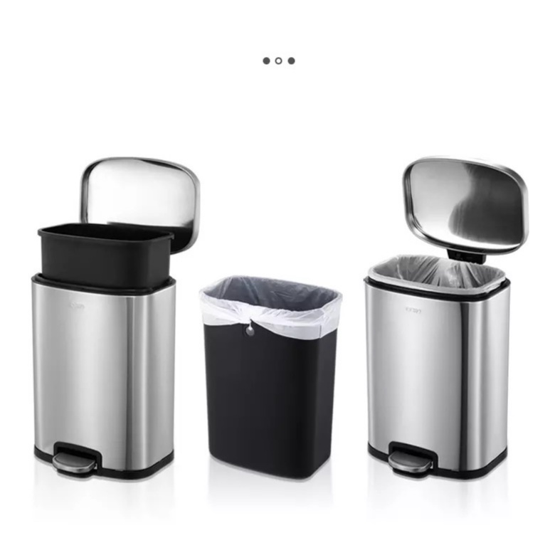Thùng rác đạp chân CCKO có nắp đậy bật Inox cao cấp CK9934 phòng khách nhà bếp nhiều màu 5L 8L 12L 20L 30L
