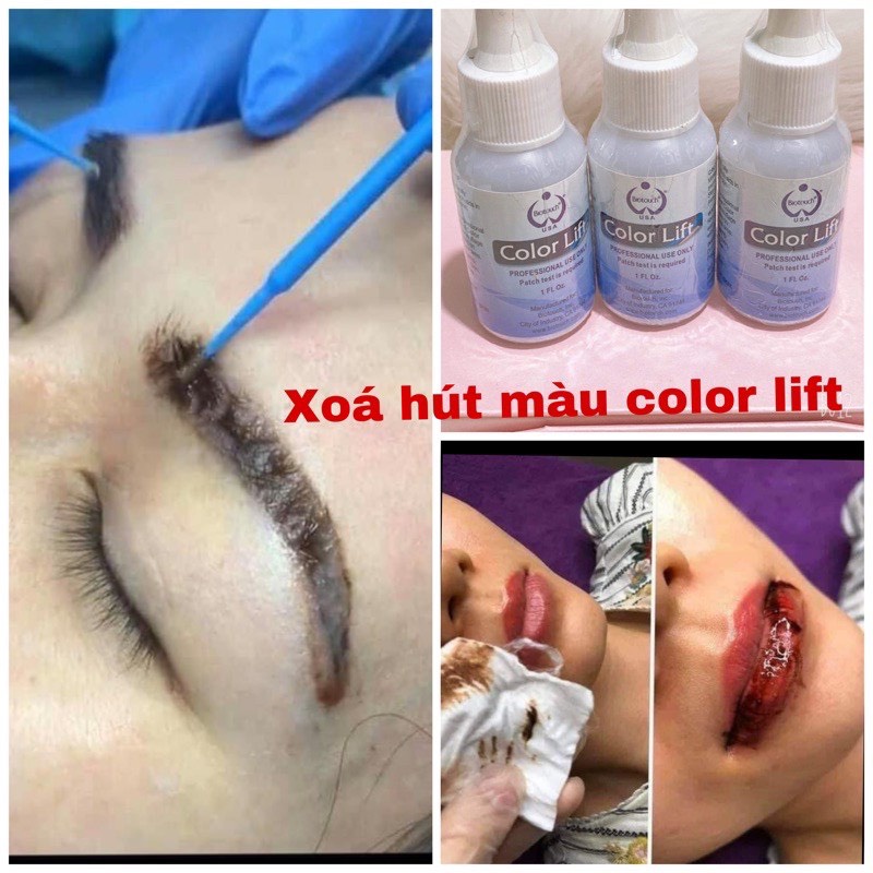 xoá hút màu hạ màu cololit,dụng cụ phun xăm