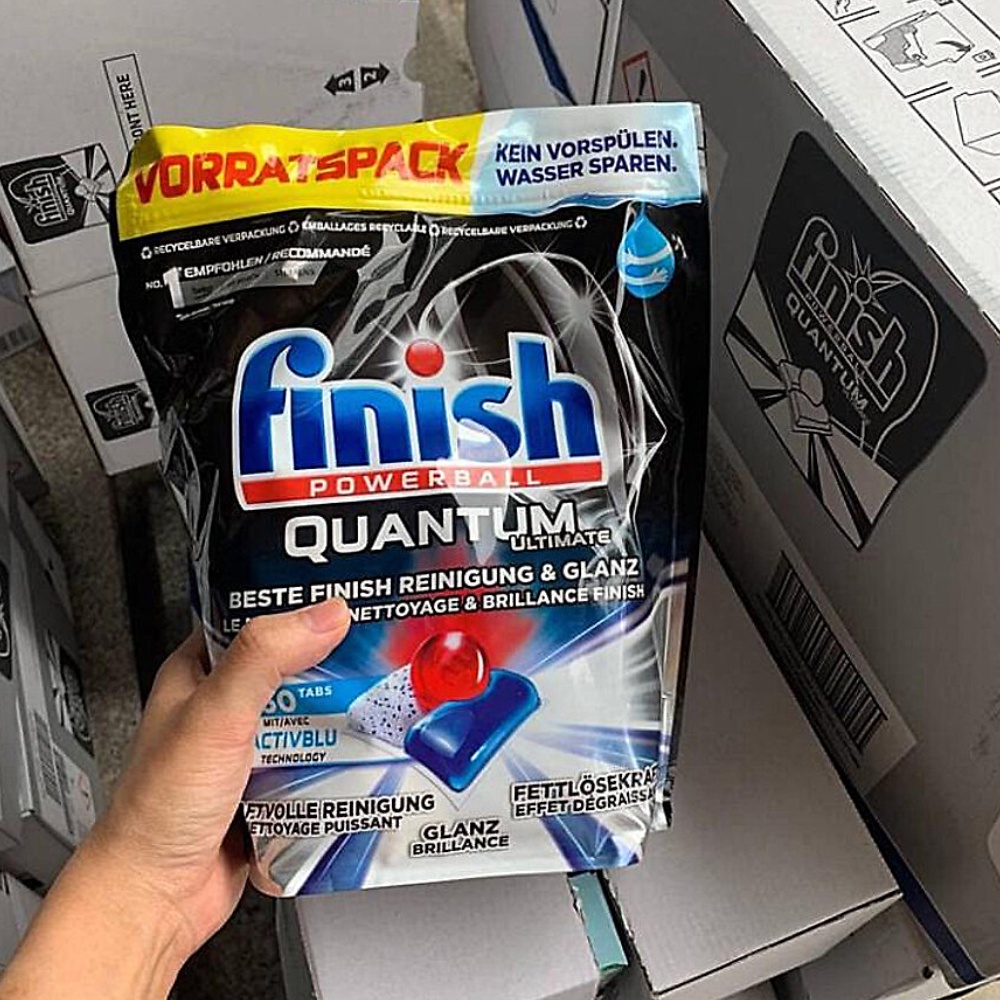 Viên rửa bát Finish Quantum Max ,Ultimate .