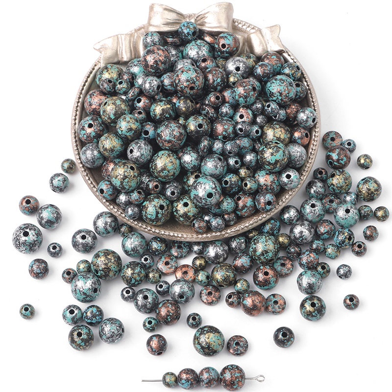 Hạt xỏ BEADIA bằng acrylic ánh kim tự làm trang sức