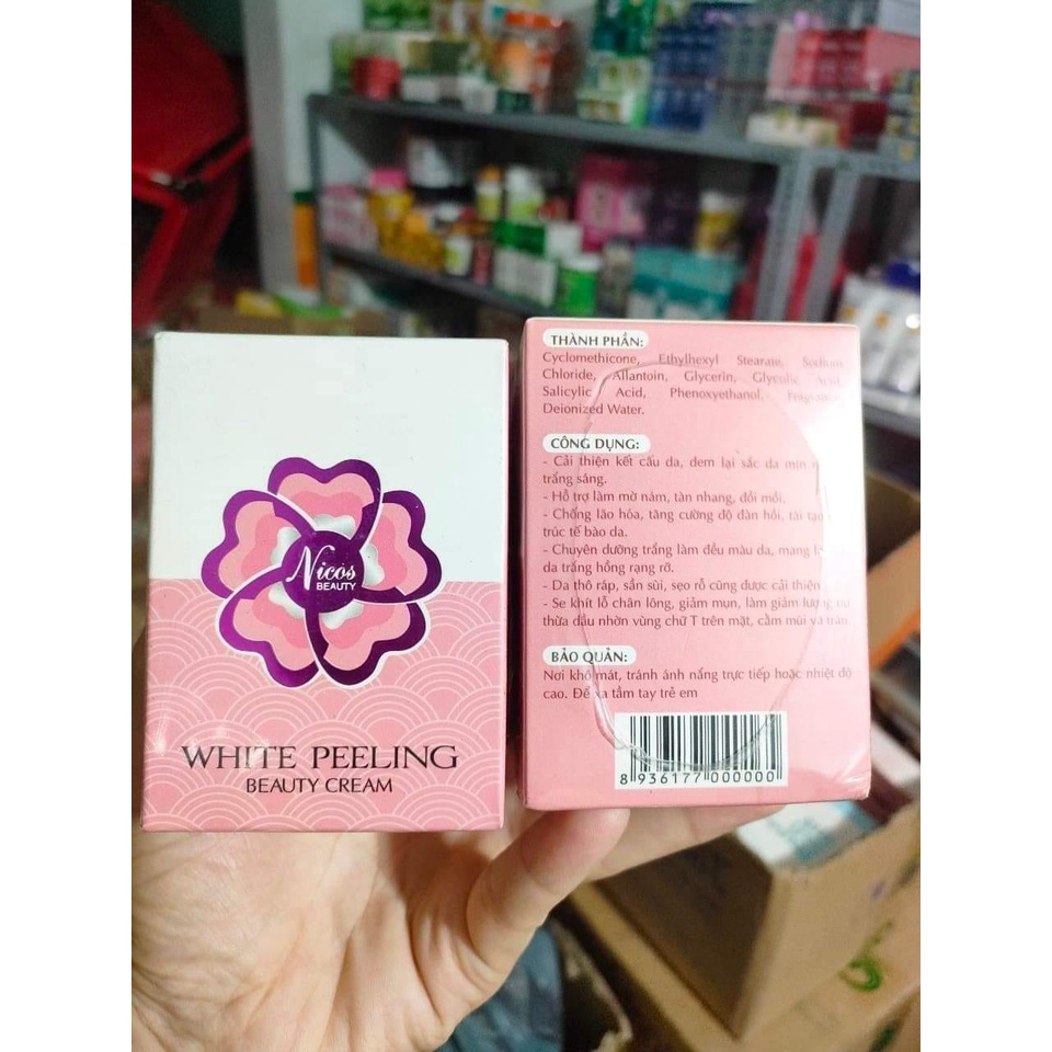 Kem face peel da tái tạo Nicos Beauty Thanh Nhi - White Peeling Beauty Cream chính hãng