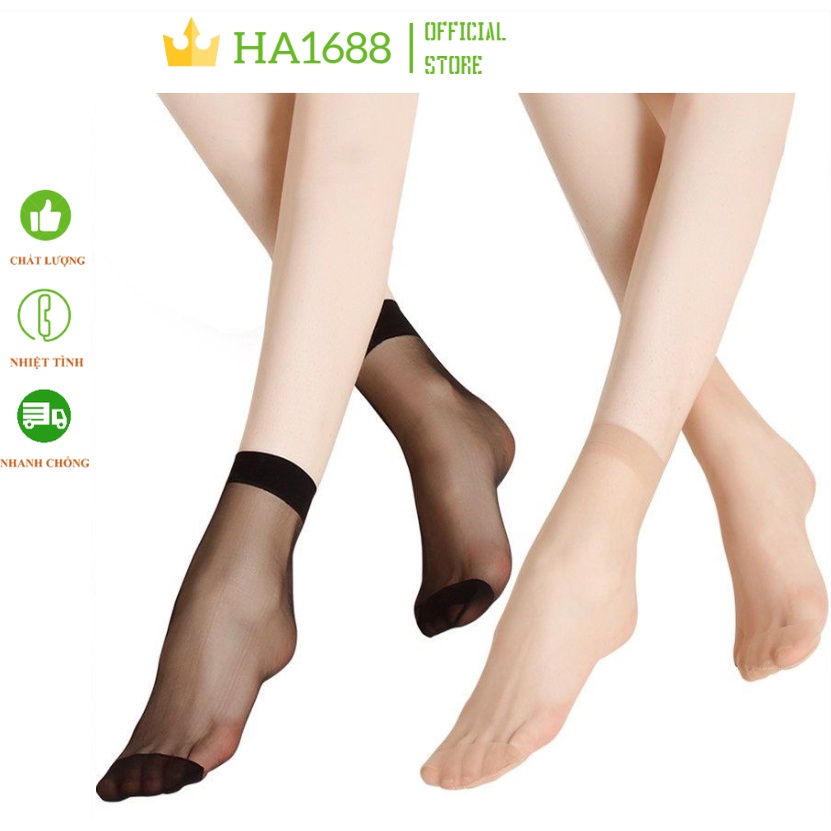 Tất da chân, tất giấy mỏng siêu dai,siêu mềm mại, siêu bền chống nắng,chống trượt loại đẹp HA1688.