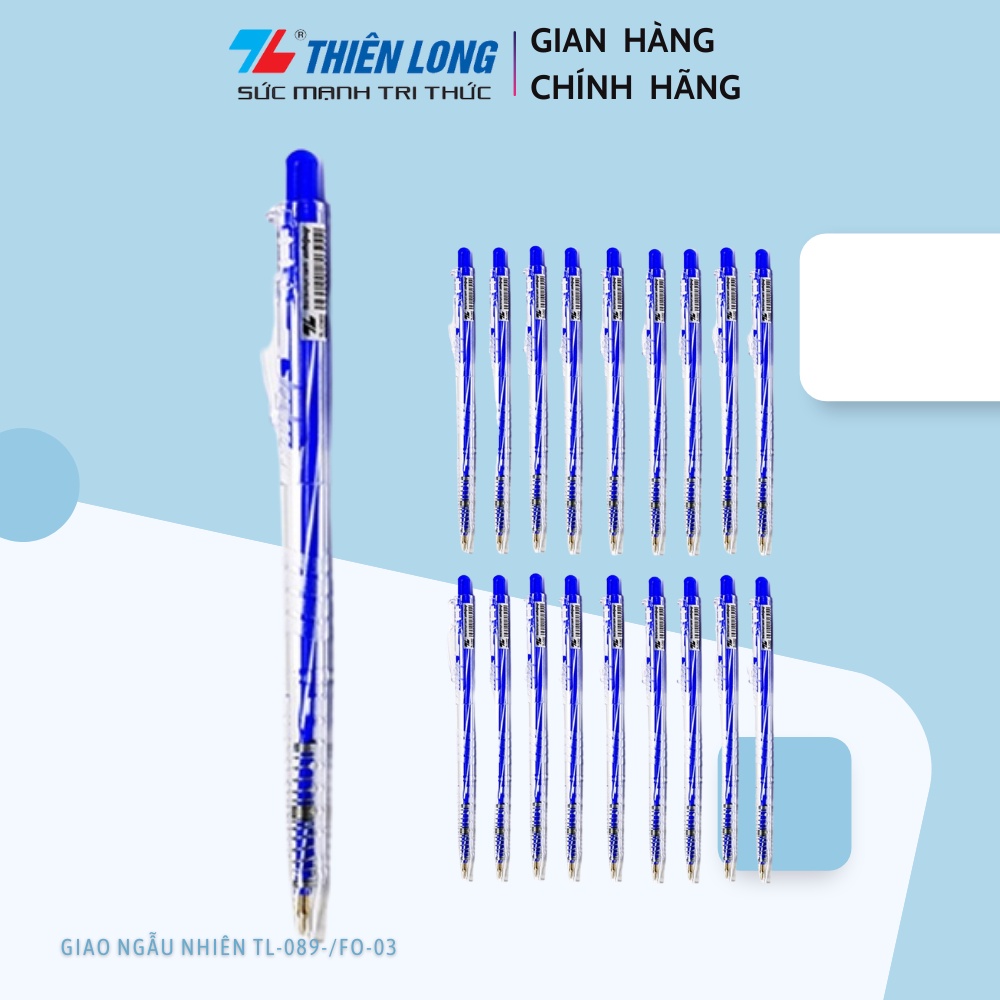 Combo 20 Bút bi Thiên Long TL-089/FO-03 , giao ngẫu nhiên , k chọn mã