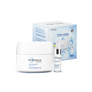 Hộp Quà Dưỡng Chất Phục Hồi Và Cấp ẩm cho da Bio-essence Bio-water B5 Cream 50gr tặng Serum 5ml