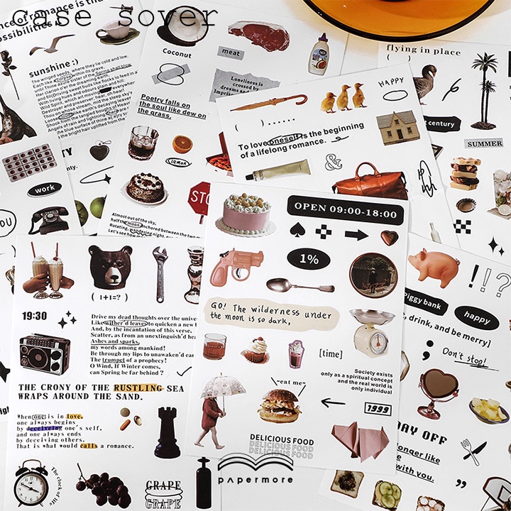 Set 2 miếng Sticker PaperMore chủ đề Đời Sống trang trí Planner, Bullet Journal - Case Sover