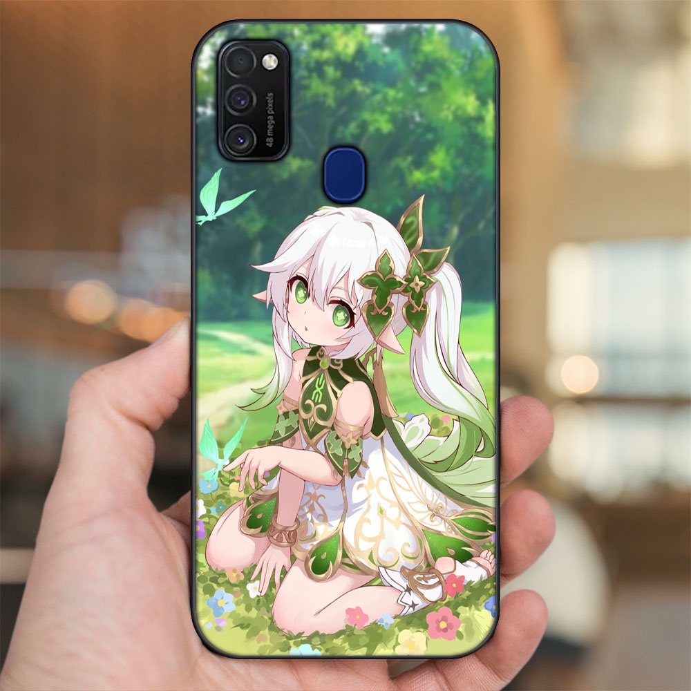 Ốp lưng Samsung M21, M30S viền đen in hình Nahida Genshin Impact