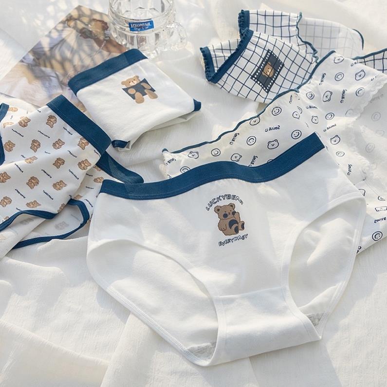 Quần Lót Nữ Cotton Gấu Nâu Softie -  Ngang Eo Thời Trang Dễ Thương 125