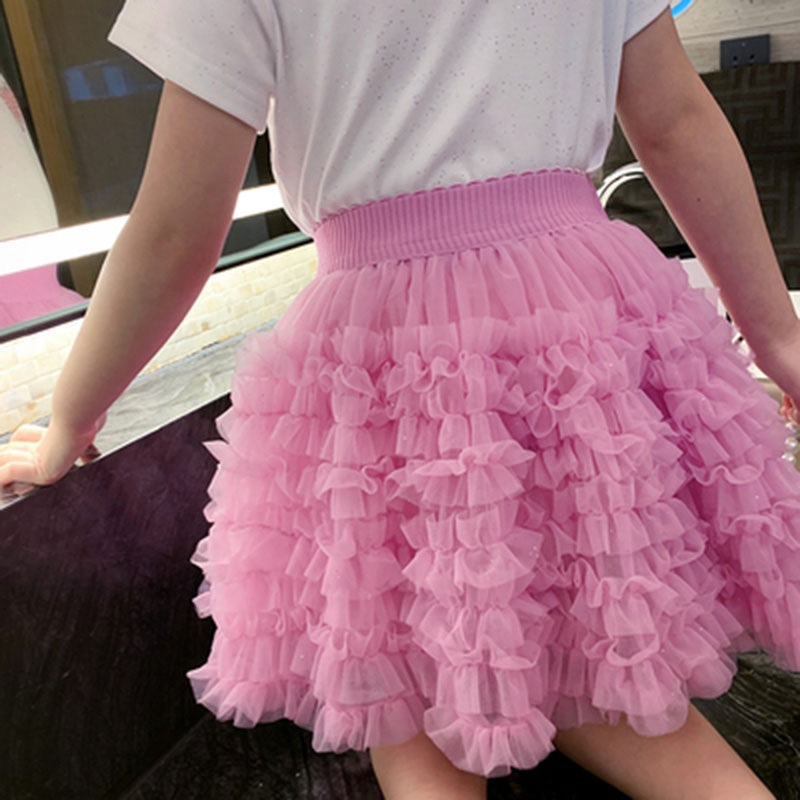 Chân Váy Xòe tutu Phong Cách Công Chúa Mùa Hè Kiểu Mới Cho Bé Gái