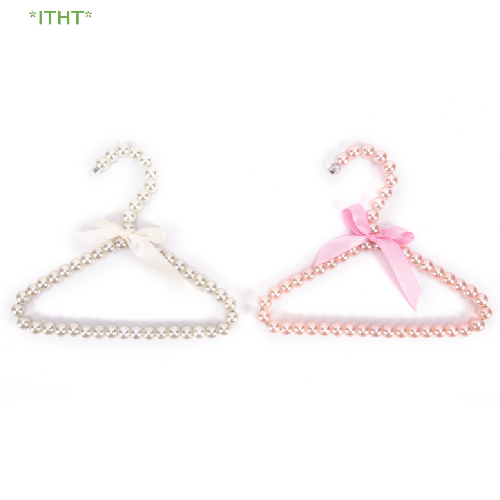 1 Móc Treo Quần Áo Hình Nơ Đính Ngọc Trai Thời Trang Cho Thú Cưng Mới