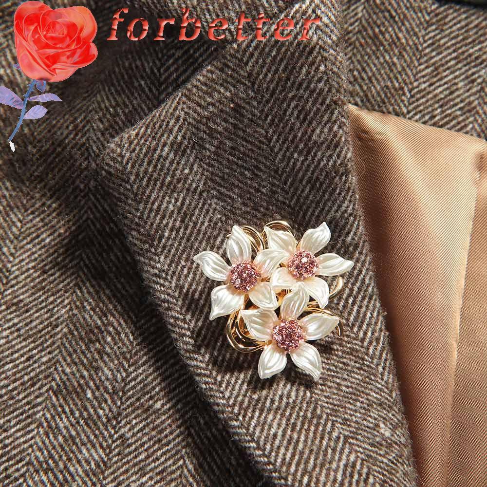 Ghim cài khăn quàng cổ hình hoa bằng hợp kim đính đá sang trọng cho nữ
