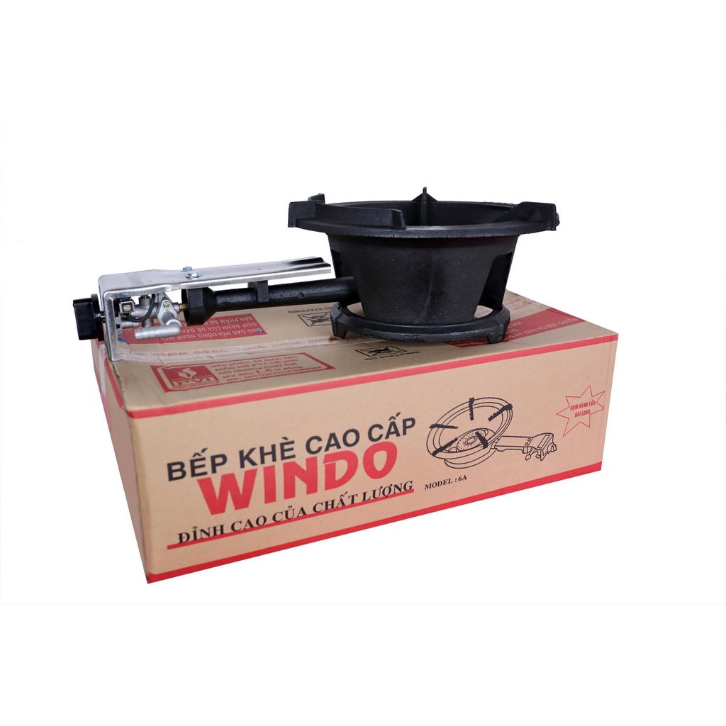 Bếp Công Nghiệp WINDO 6A-Bếp Khè-Ngọn Lửa Xanh-Mạnh-Hàng Chính Hãng