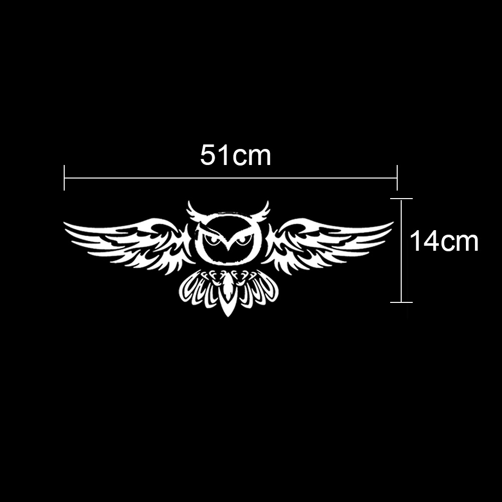 Miếng Dán Trang Trí Cửa Xe Hơi Hình Cú Mèo Chống Thấm Nước S095