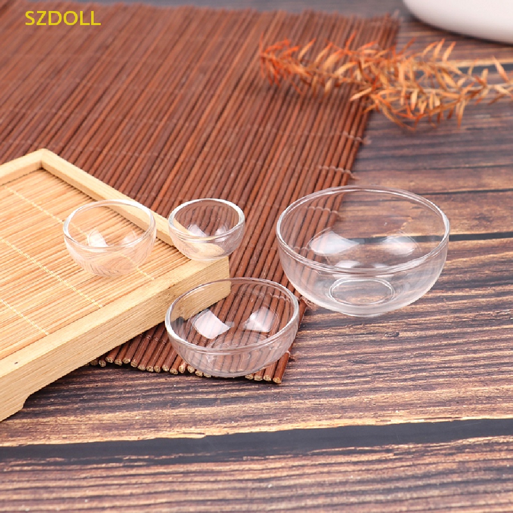 Tô Thủy Tinh Mini Đựng Trái Cây / Salad 1: 12 Trang Trí Nhà Búp Bê