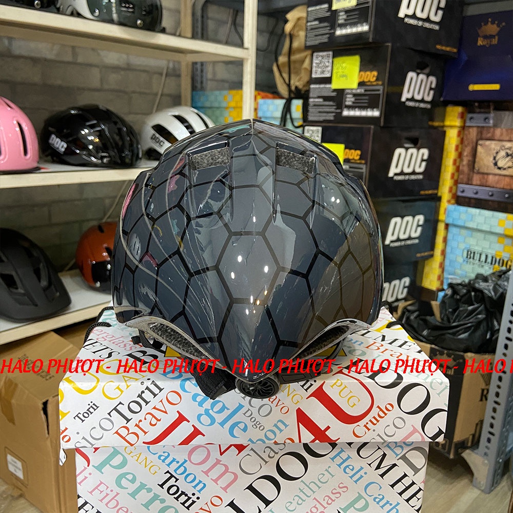 [Tặng tai mèo/gấu] Nón POC P01 Tổ Ong Bóng Chính Hãng