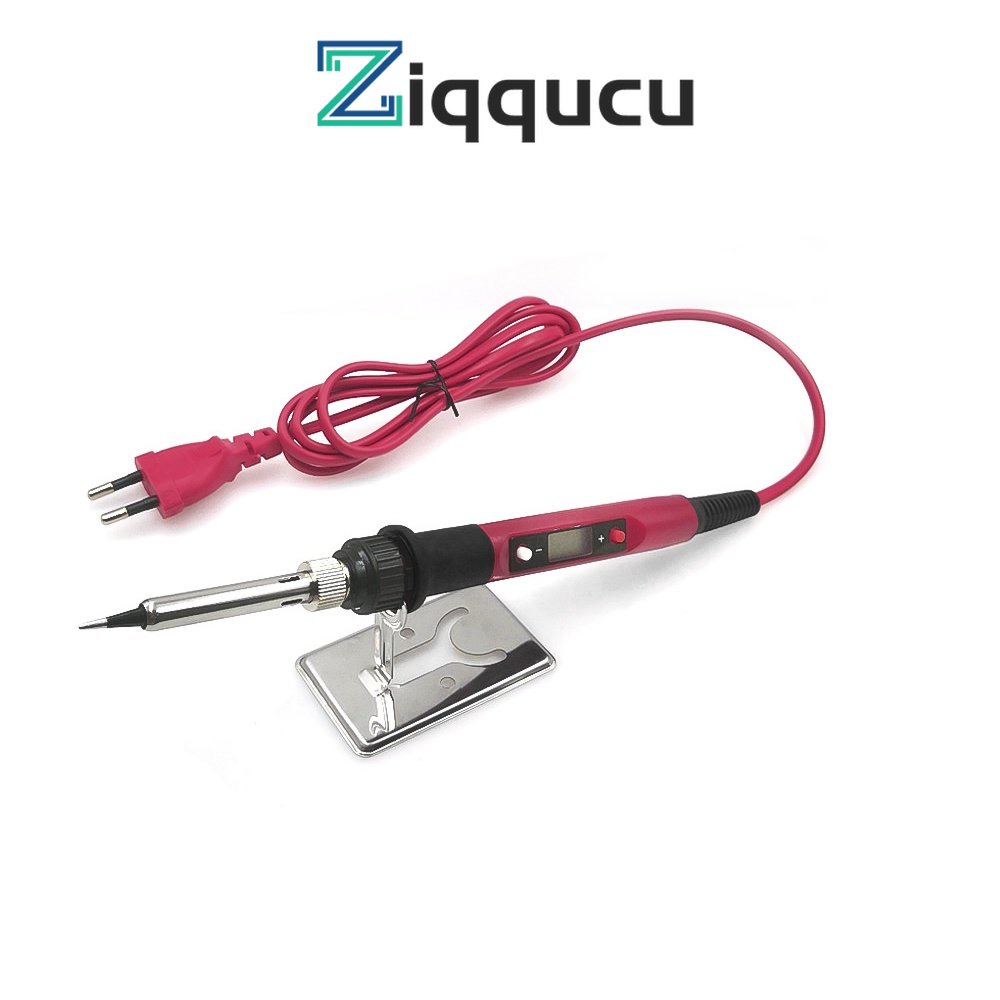 Mỏ hàn ZIQQUCU kèm bộ điều khiển nhiệt độ kỹ thuật số màn hình LCD 80W cao cấp