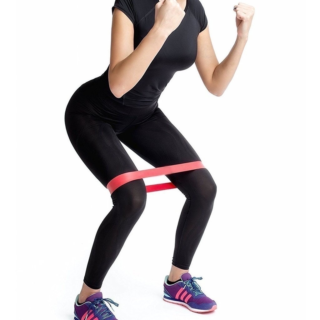 Dây đai kháng lực giúp rèn luyện sức khoẻ chất liệu cao su đàn hồi cao hỗ trợ tập yoga/gym