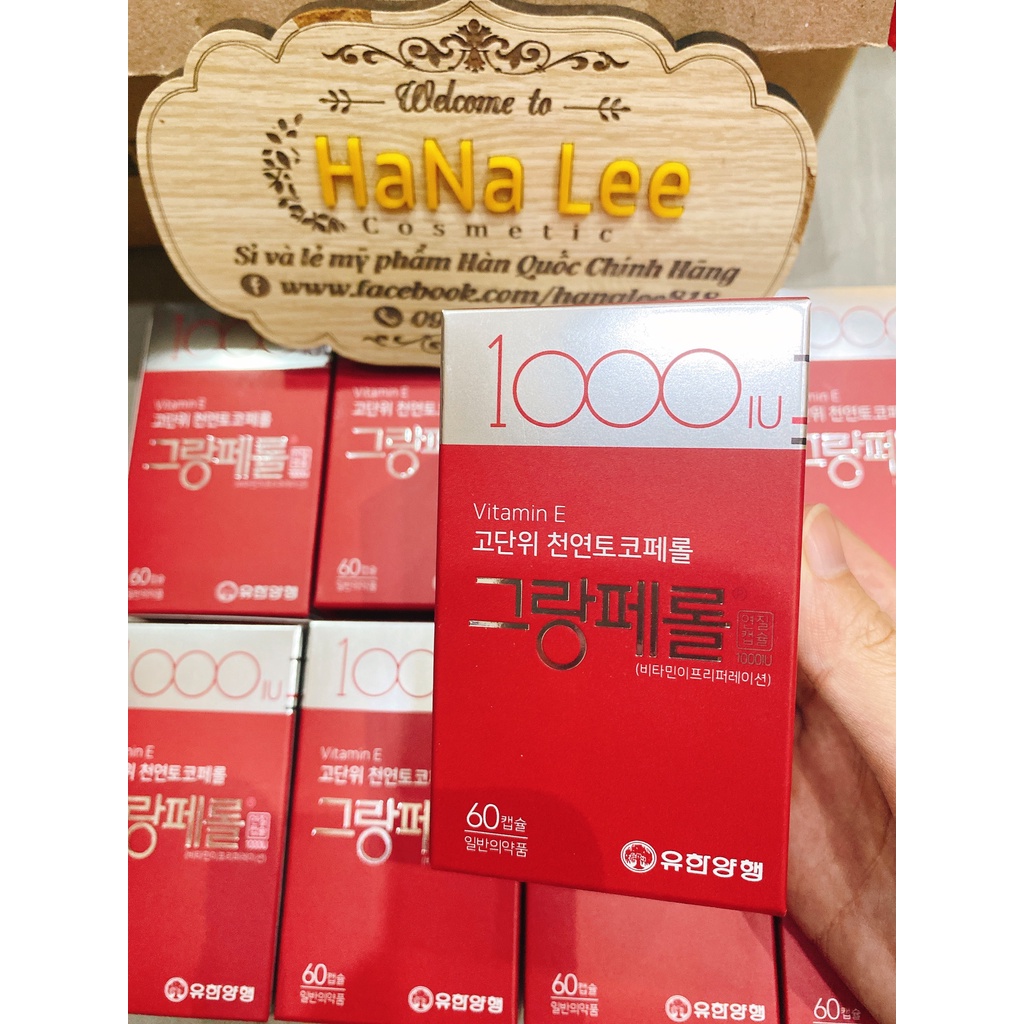 Viên uống Vitamin E Hàn Quốc 1000IU chống lão hóa kéo dài tuổi thanh xuân