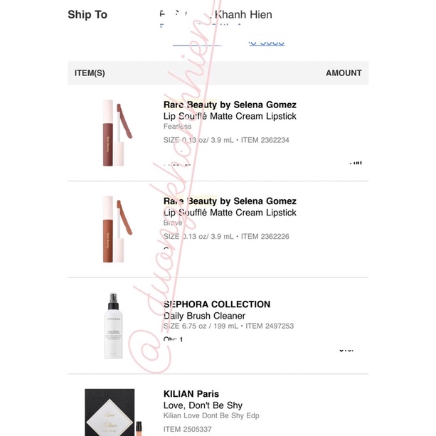 Son kem fullsize Rare Beauty By Selena Souffle Lip Cream