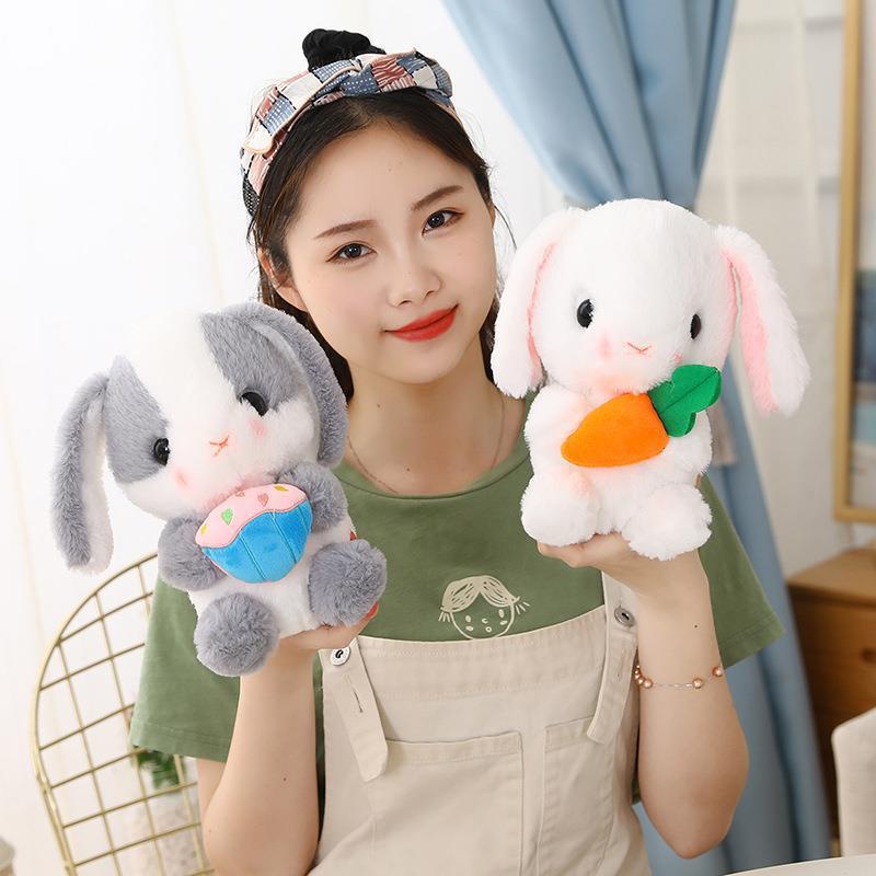 Thỏ Nhồi Bông Tai Dài 22cm Thiết Kế Dễ Thương