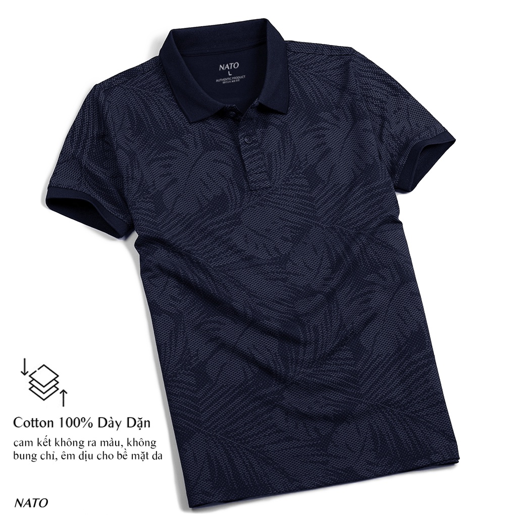 Áo Thun Polo Nam LÁ CÂY Vải Cotton Cá Sấu Cao Cấp Basic Đẹp Tay Ngắn Có Cổ Màu Trắng Đen Đỏ Xanh Navy Trơn Họa Tiết NATO