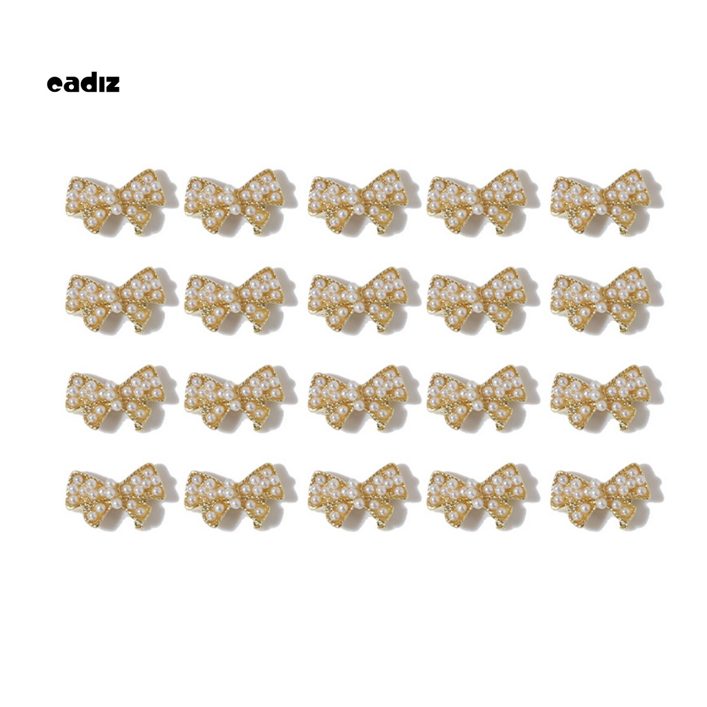 Bộ 20 Phụ Kiện Nơ 3D Trang Trí Móng Tay Xinh Xắn