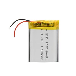 Pin Li-Po 3.7V 103040 1200mAh (Lithium Polyme) cho loa Bluetooth, Định vị GPS, Camera hành trình loại 2 dây