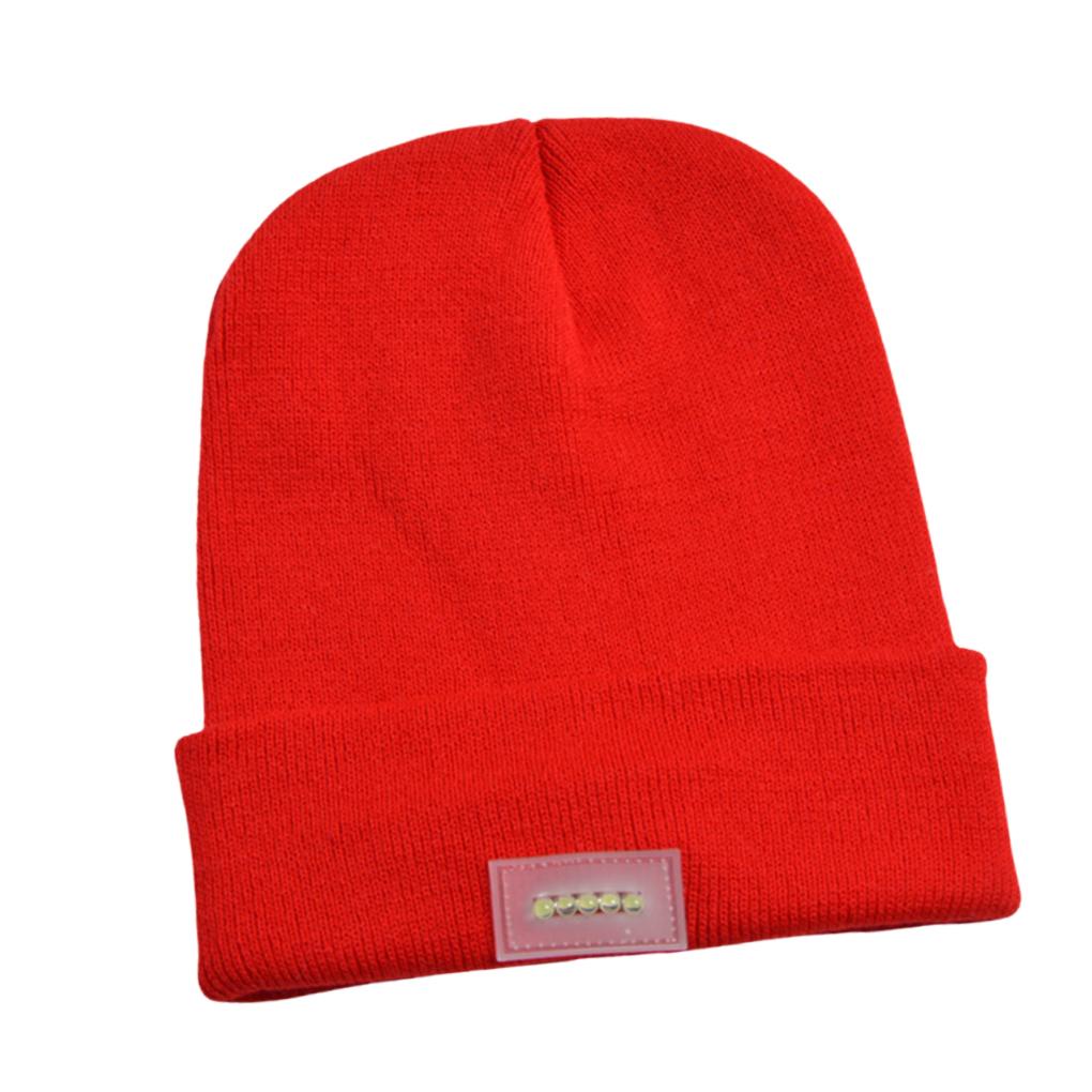 Mũ Dệt Kim Giữ Ấm Có Đèn LED Phát Sáng Dành Cho Nam Và Nữ