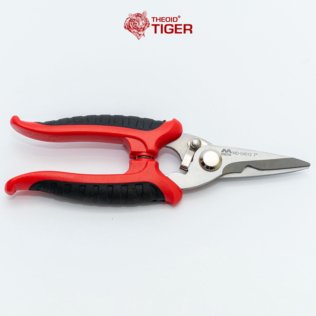 Dụng cụ làm vườn Theoid Tiger Kéo Cắt Tỉa Cành Nhỏ, Lưỡi Sắc Bén, Cắt Tỉa Nhanh, Dễ Dàng