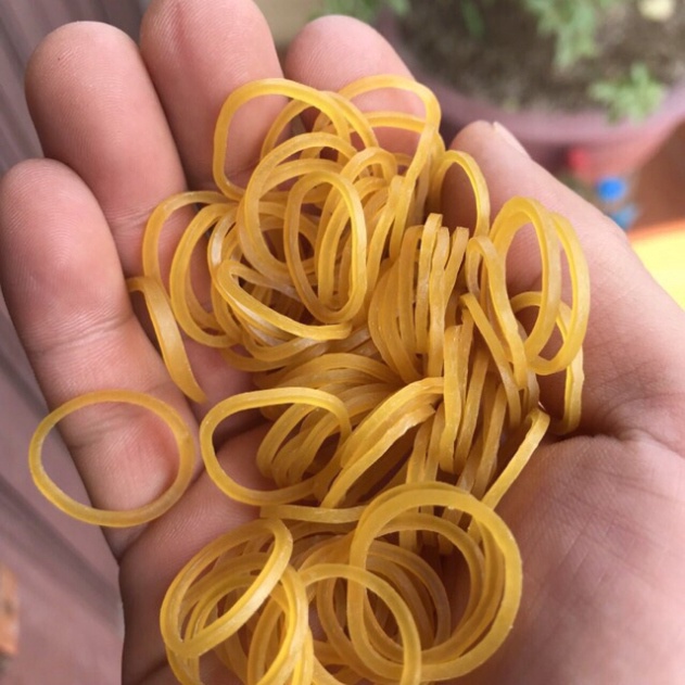1 Lạng CHUN VÒNG VÀNG, CHUN BUỘC HÀNG GÓI 100G, chun buộc tiền, dây nịt vàng đóng gói, chun cao su công nghiệp buộc tóc
