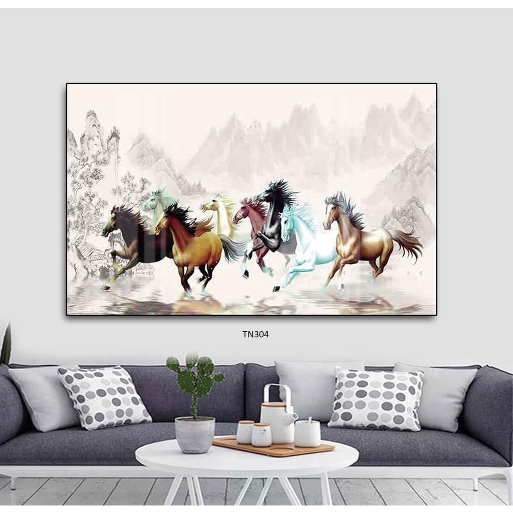 Tranh Tráng Gương Mã Đáo Thành Công  Treo Tường/Trang Trí Phòng Khách/ Phòng Làm Việc - Simplehouse