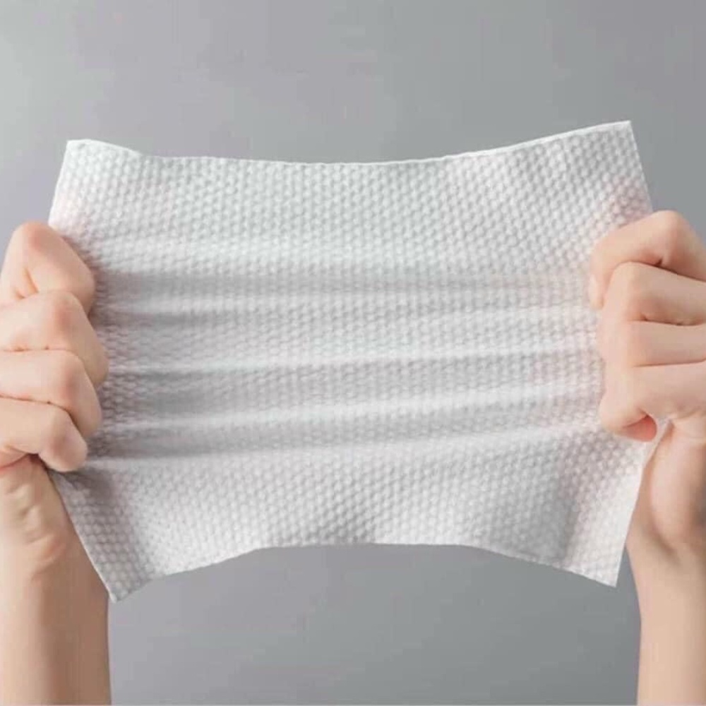 Khăn giấy cotton lau mặt khô dùng 1 lần dạng rút- Khăn đa năng Animerry - Khăn tẩy trang Harny_cosmetics