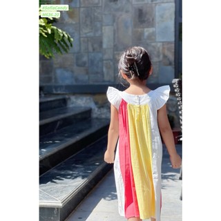 (SUMMER- HOT) VÁY SOFIA CÁNH TIÊN RAINBOW