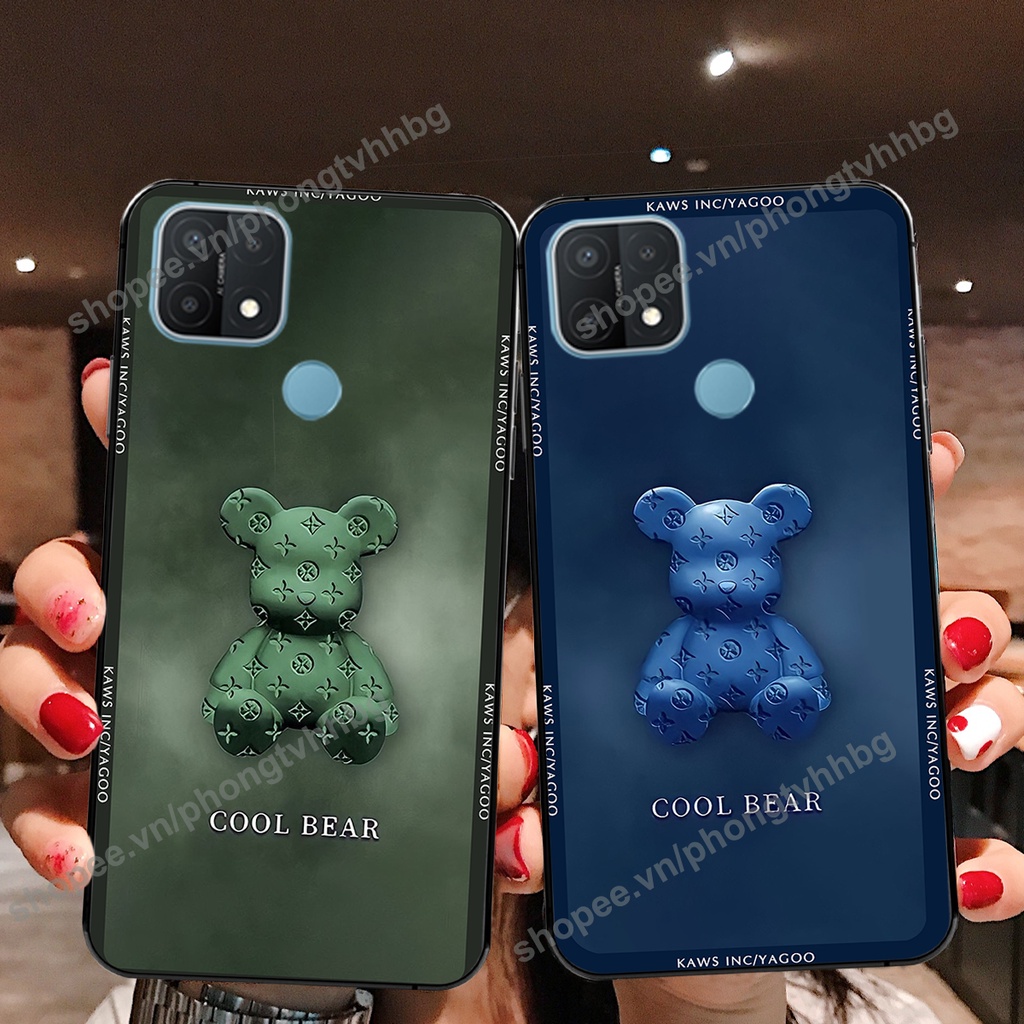 Ốp lưng Oppo A15 / A15s BEARBRICK, KAWS nhiều mẫu chất cute mới nhất hot