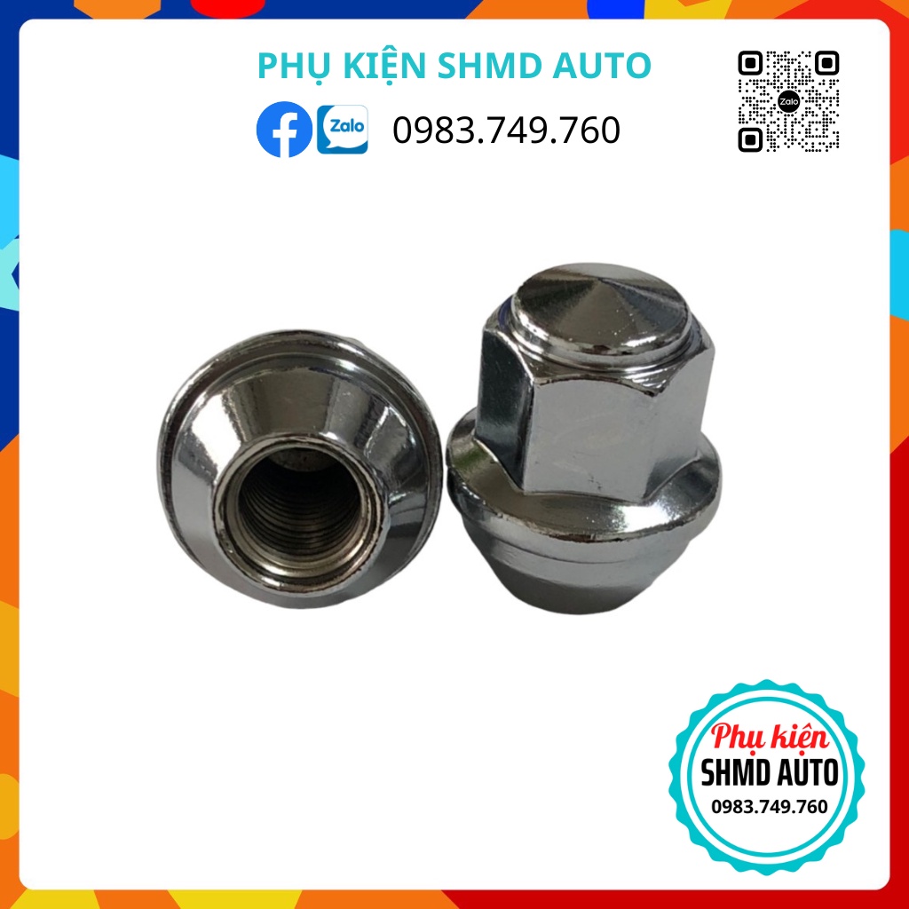 Ốc lốp, ốc tắc kê, bu lông mâm xe, ecu bắt lốp,la zăng bánh xe,đai ốc, ê cu xe Ford, Mazda, BT50 đúc nguyên khối