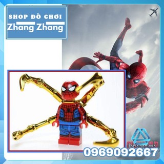 Đồ chơi Xếp hình người nhện Spider Man Civil War mới trong Avengers Minifigures Kopf KF6090 KF1165