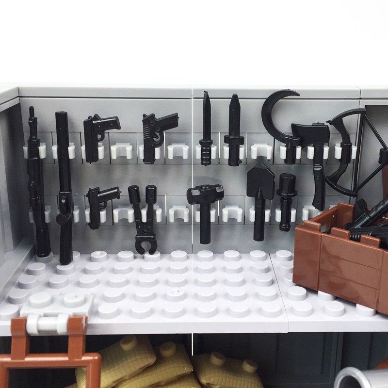 Đồ Chơi Lắp Ráp Hàng Rào Quân Đội Giáo Dục Cho Bé Trai DIY MOC