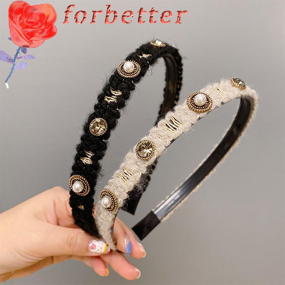 Băng Đô Cài Tóc Đính Đá Và Ngọc Trai Thời Trang Dành Cho Nữ