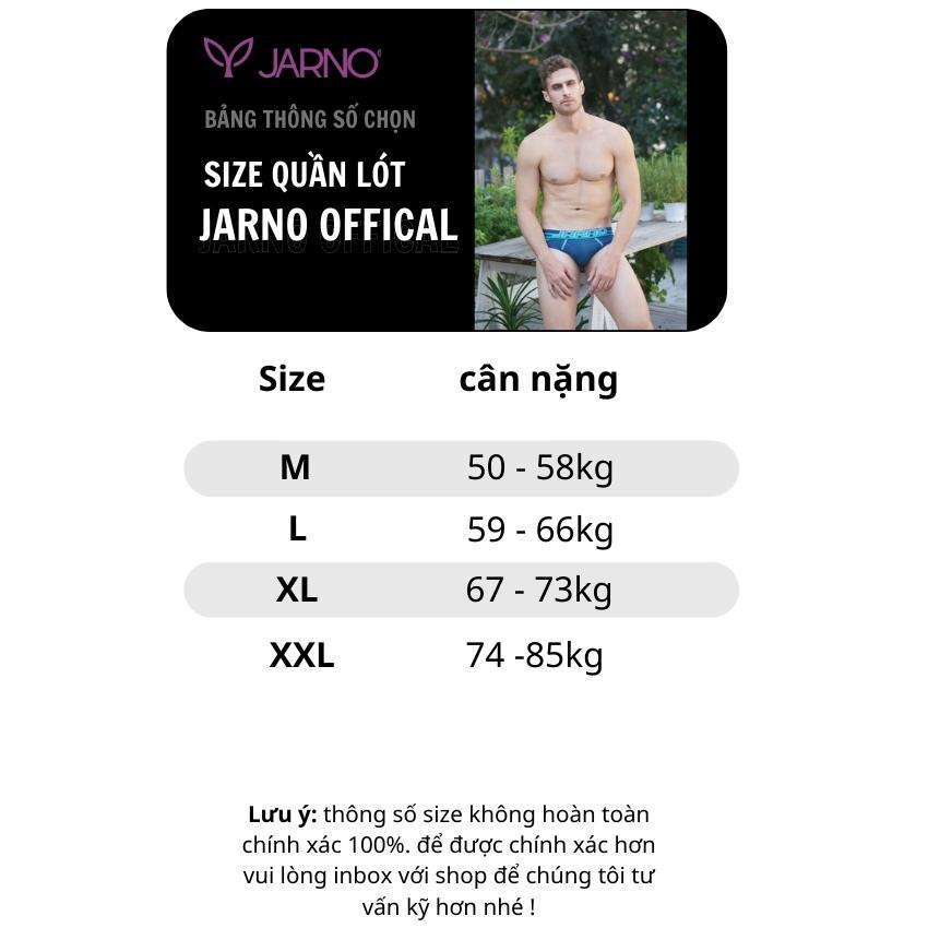 Quần lót nam tam giác cotton cao cấp chính hãng jarno, quần sịp nam j33