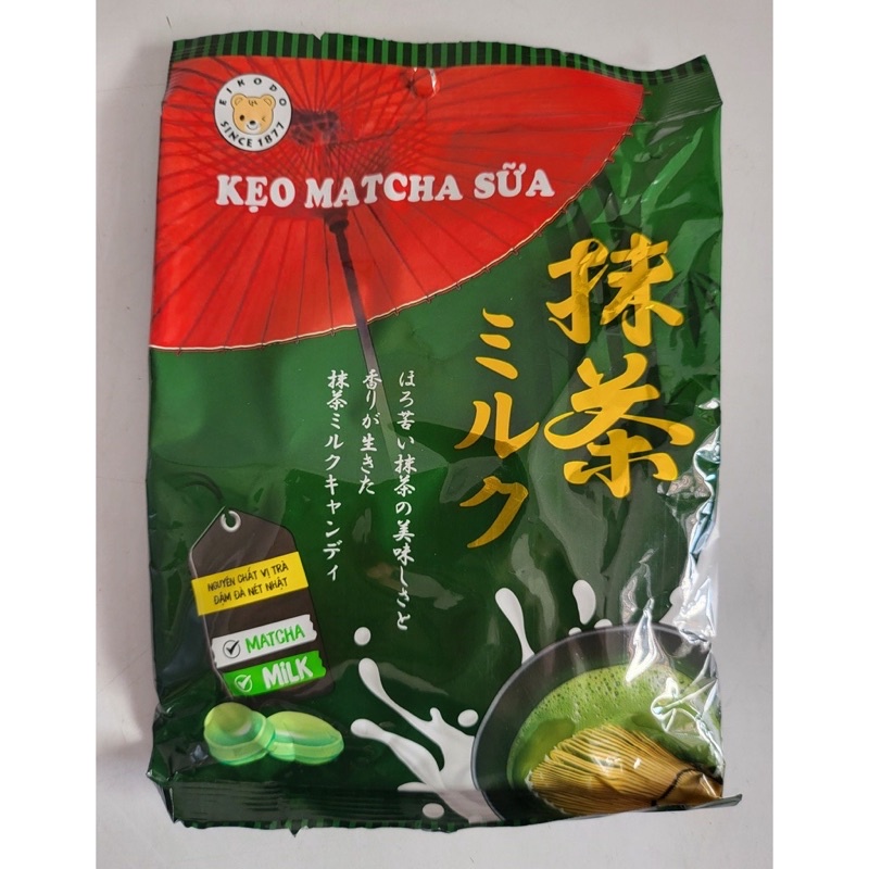 Kẹo Matcha Sữa EIKODO Gói & Hộp
