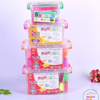Hộp 12/24/36/48 đất sét nhật soft clay, nguyên liệu làm butter slime - gudetama squishy slam
