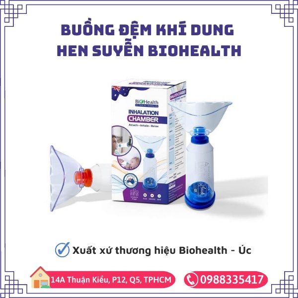 Buồng đệm khí dung (hen suyễn) Biohealth BH01 dành cho cho trẻ em chính hãng