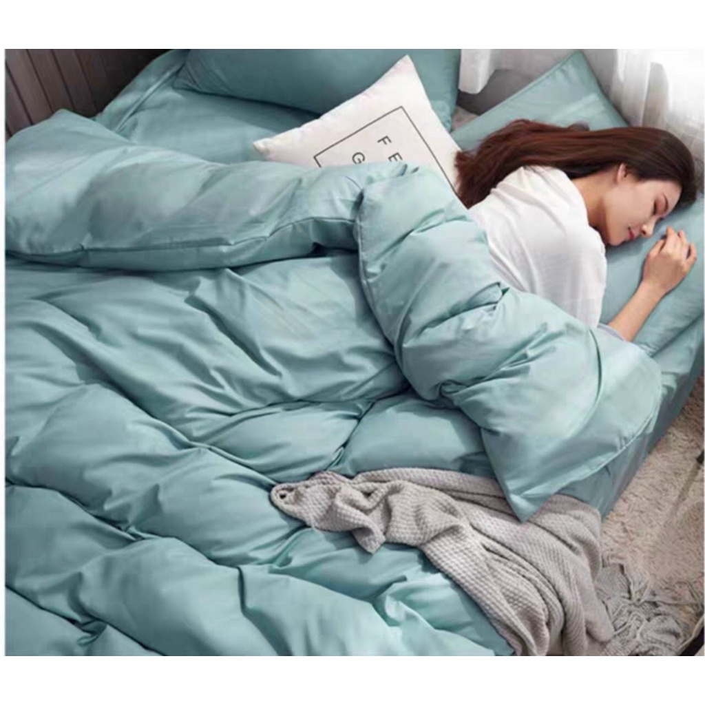 Bộ chăn ga gối Cotton Tici ETAMI phong cách Hàn Quốc màu basic